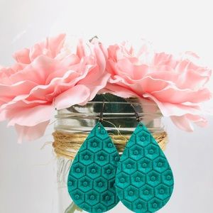 Leather earrings 2 sets